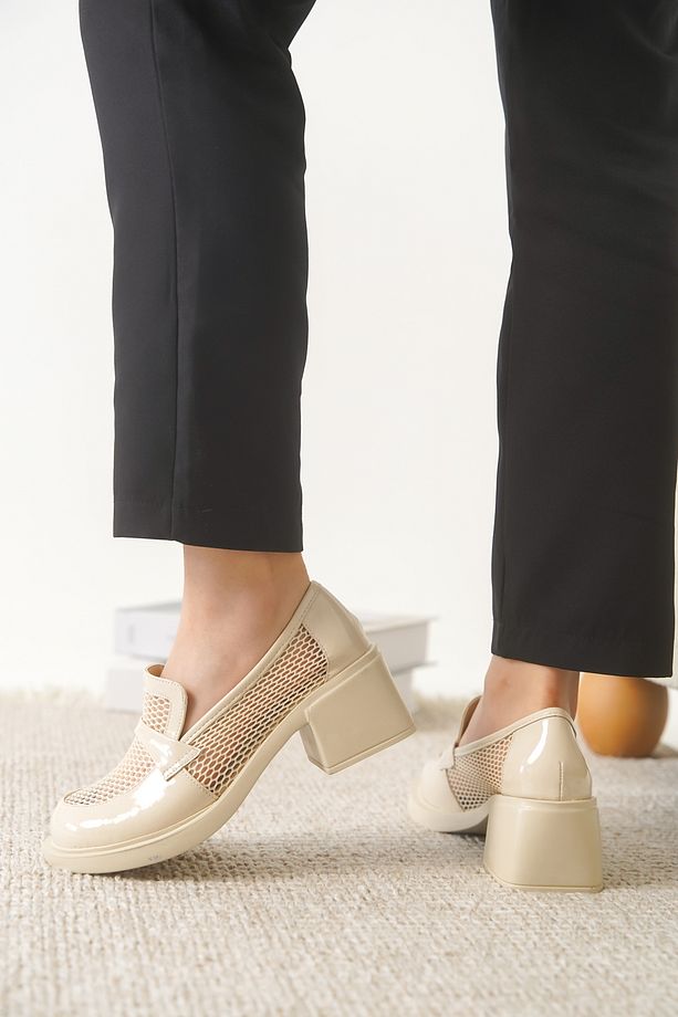 İNT 7222 FİLELİ KALIN TOPUKLU LOAFER - 3