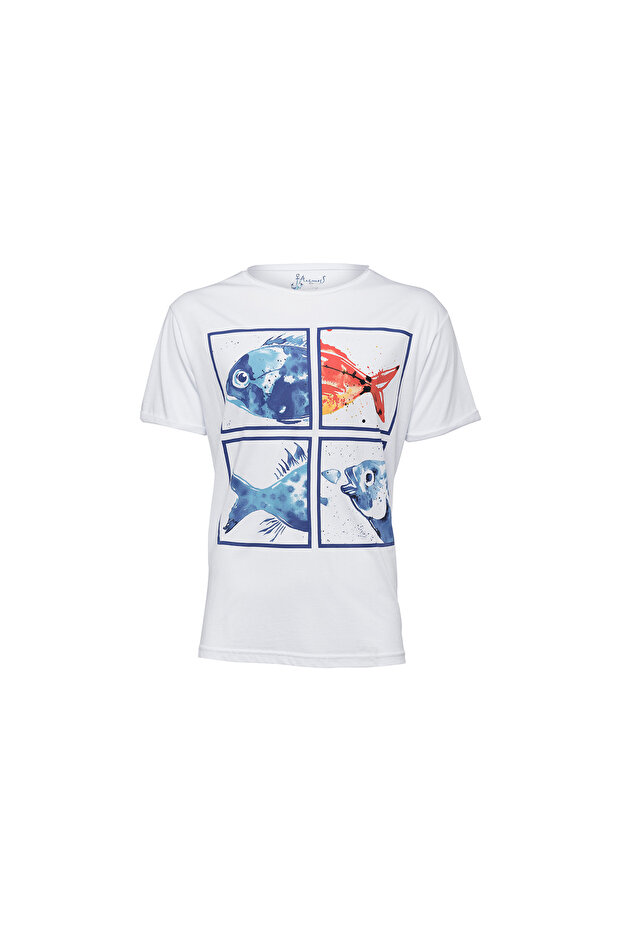 Aquarium Crew Neck Mens T Shirt
