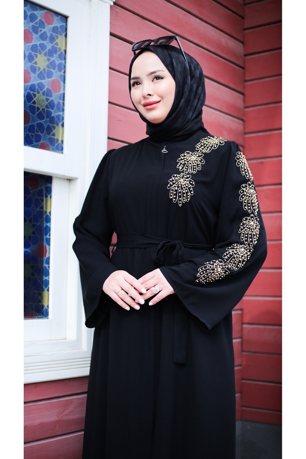 BONCUK İŞLEMELİ FERACE - 3