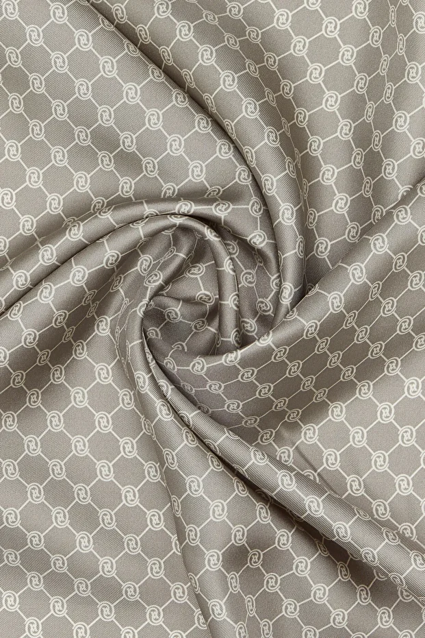 KUM MONOGRAM TWILL EŞARP - 3