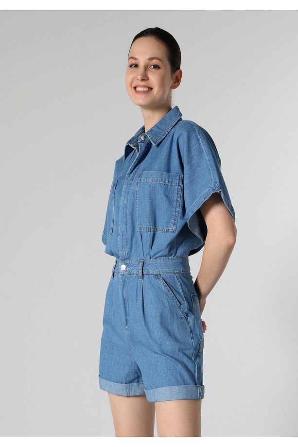 Regular Fit Denim Kadın Şort - 3