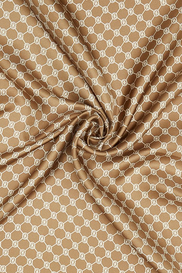 AÇIK KAHVE MONOGRAM TWİLL ŞAL - 2