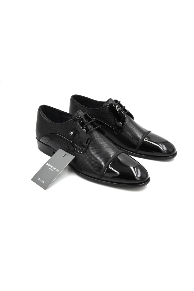 7058 Classic Men's Shoes Patent Leather Black