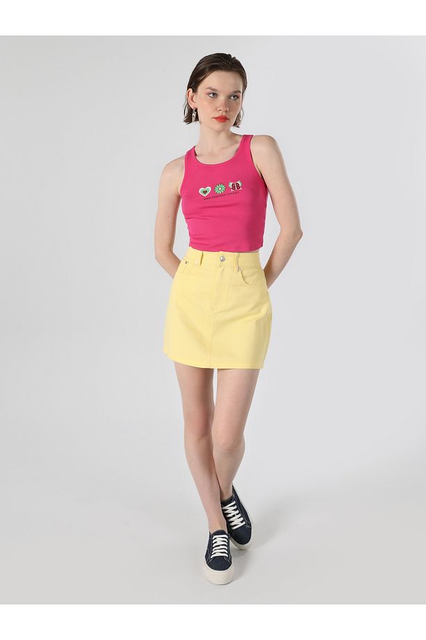 Regular Fit Kadın Pembe Atlet - 3