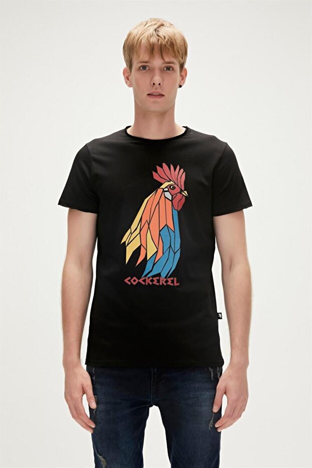 23.01.07.012-c01 Cockerel Men's T-shirt