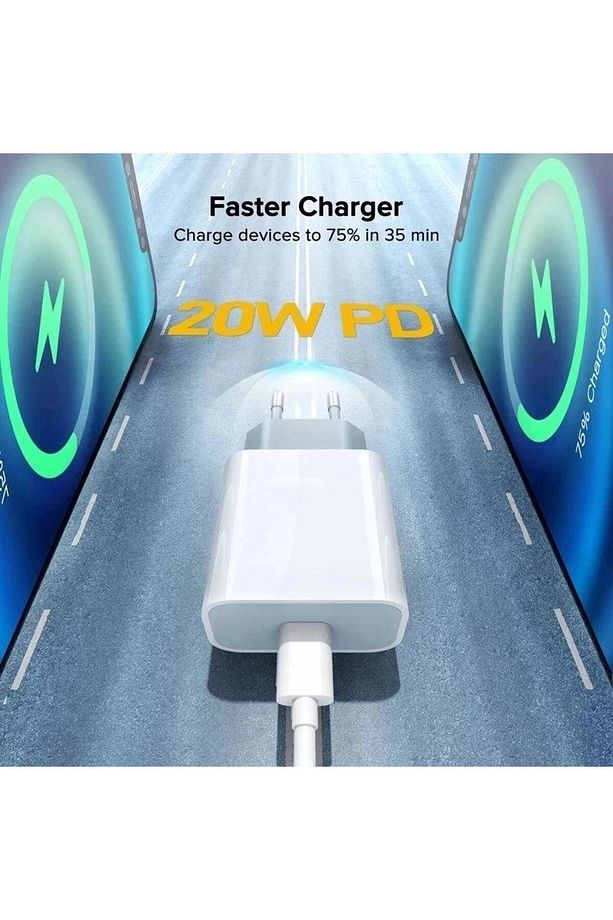 İphone 11/12/13/14 Pro Max Uyumlu Şarj Aleti 20w Type-c Power Adaptör Type-c To Lightning Kablo Seti - 2