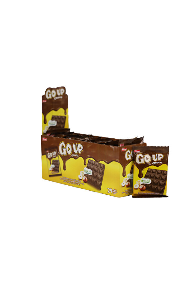 Go Up Kare Tablet Fındık Kremalı 40gr. 24 Adet (1 KUTU) - 1