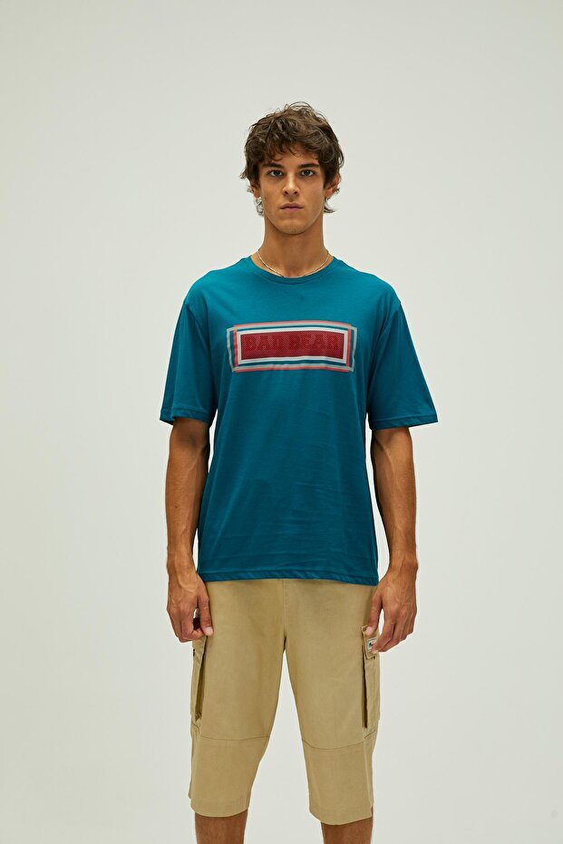 22.01.07.047-C41 Mesh Men's T-Shirt Petrol