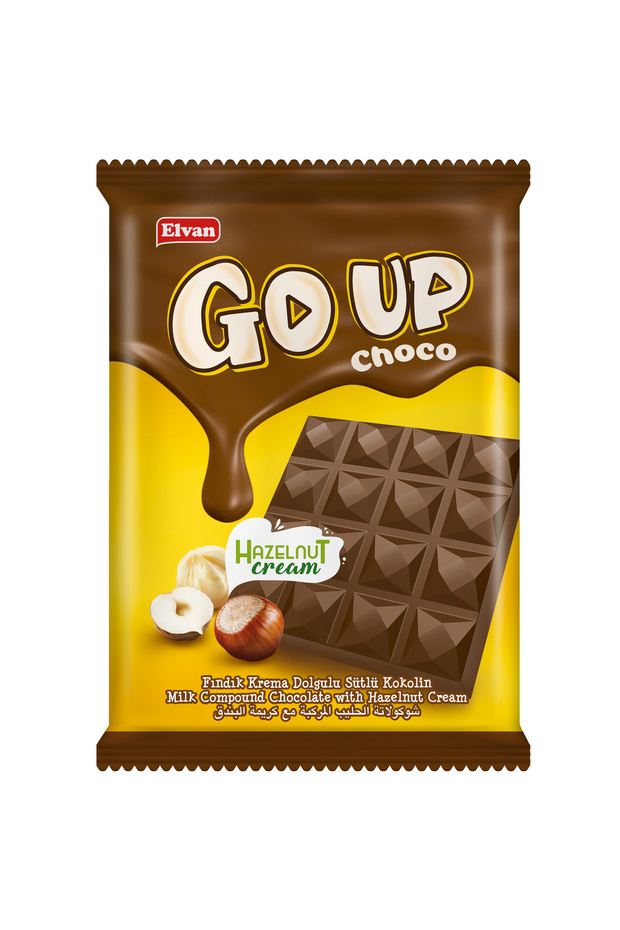 Go Up Kare Tablet Fındık Kremalı 40gr. 24 Adet (1 KUTU) - 2