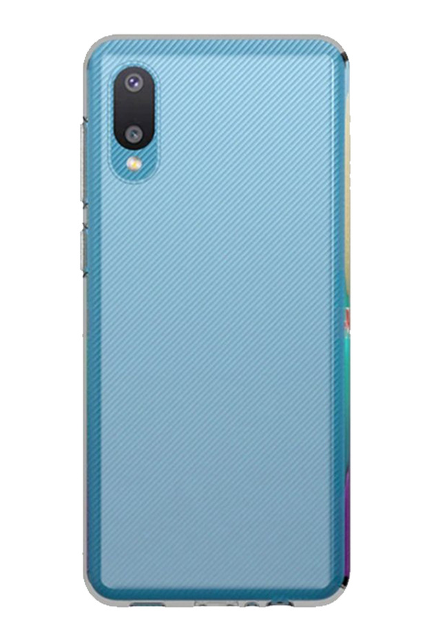 جراب سيليكون شفاف بتصميم قلوب حمراء متوافق مع هاتف Galaxy A02S