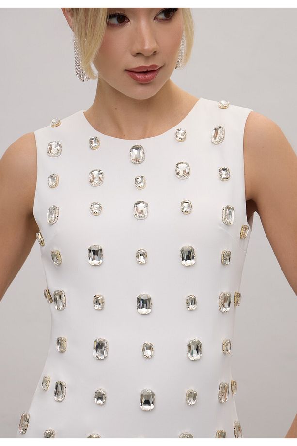 Taşlı Diva Mini Elbise - 4