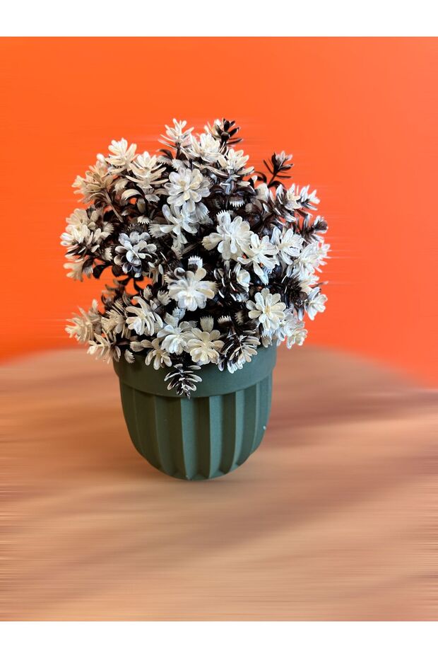 زهرة الربيع الاصطناعية مع وعاء - 2