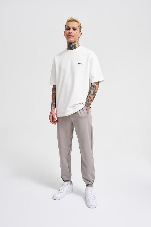 Basic Regular Bel Paça Lastikli 3 Cepli Jogger Eşofman Altı Ice Gri - 6