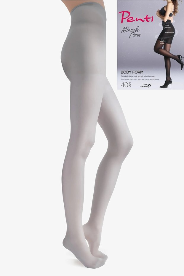 Body Form Smoke Nefti Color Shaper Recovery Medium Thick Corset Pantyhose Thy Hostess