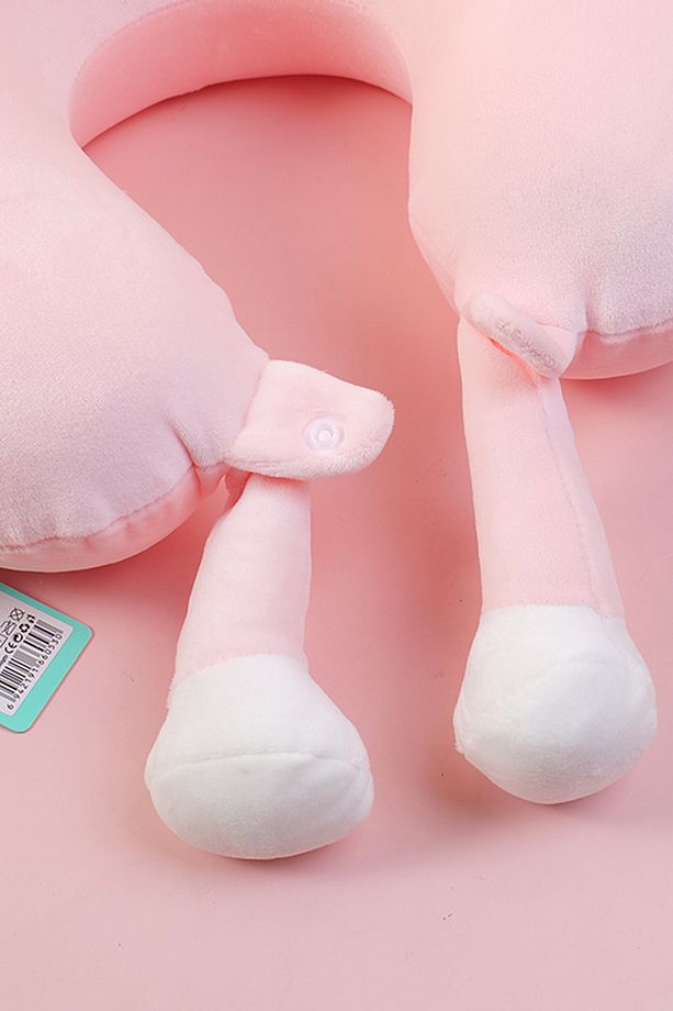 Cheese Memory Foam U Tipi Yastık Pembe - 3