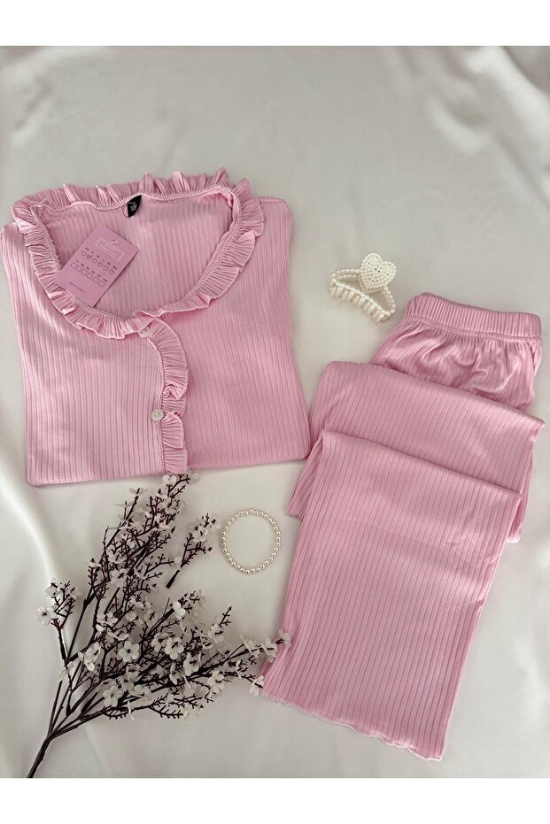 2-Piece Verona Pink Special Fitted Pajamas Set