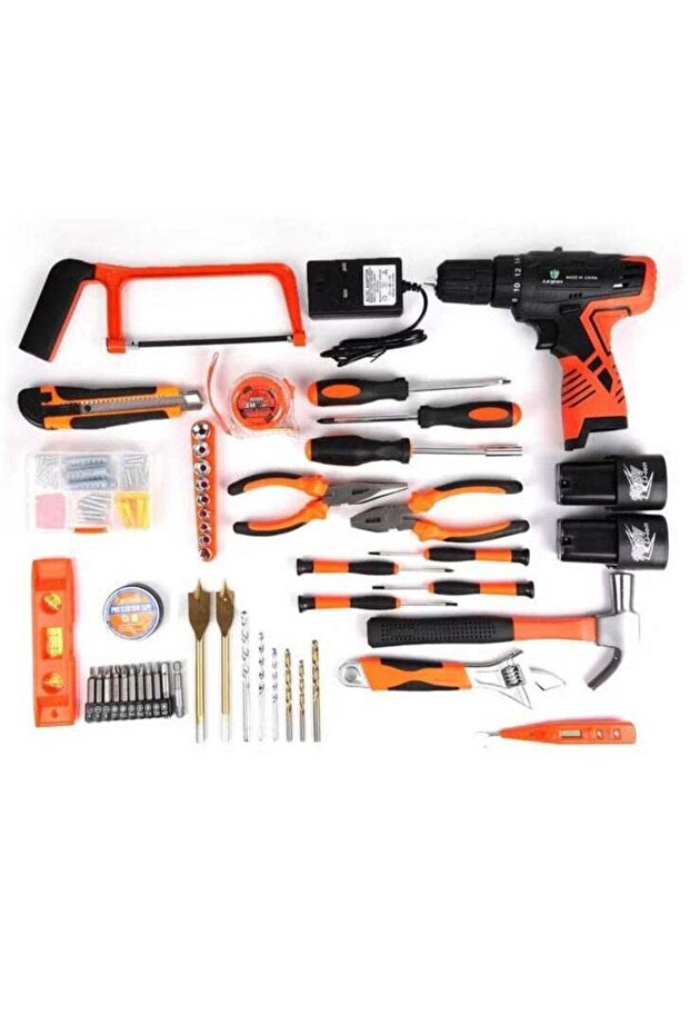 Tool set with cordless drill machine with 1300 mAh battery - 2