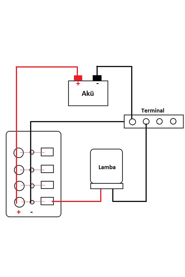 Tekne Switch Panel Kontrol Paneli Yatay Model Sealux 3 Anahtar 80 X 100 Mm - 3