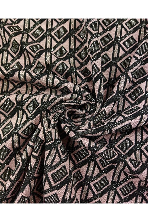 محبوك بريق انتقالي نمط الماس رقيقة العرض: 140 سم - 6