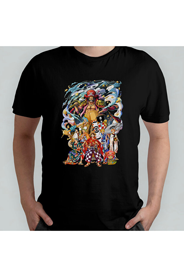 One Piece Unisex 100% Cotton Crew Neck T-Shirt Model 12