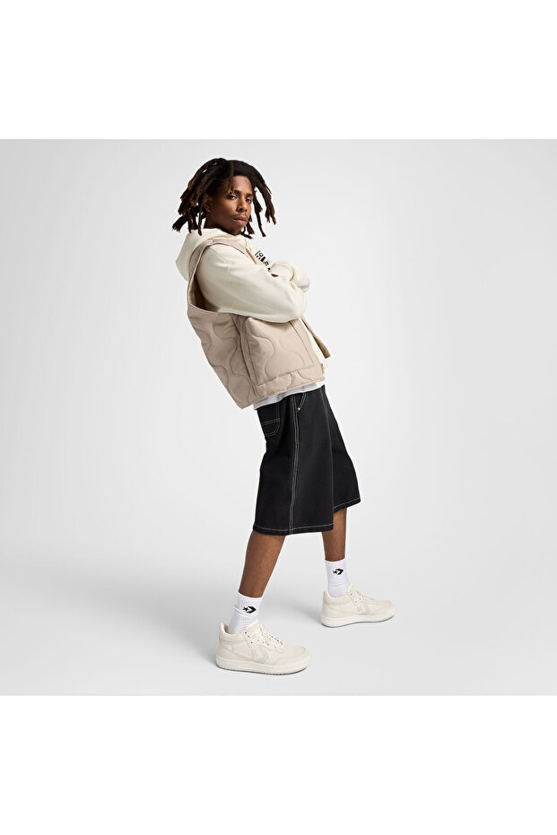 Fastbreak Pro Unisex Krem Deri Sneaker - 4