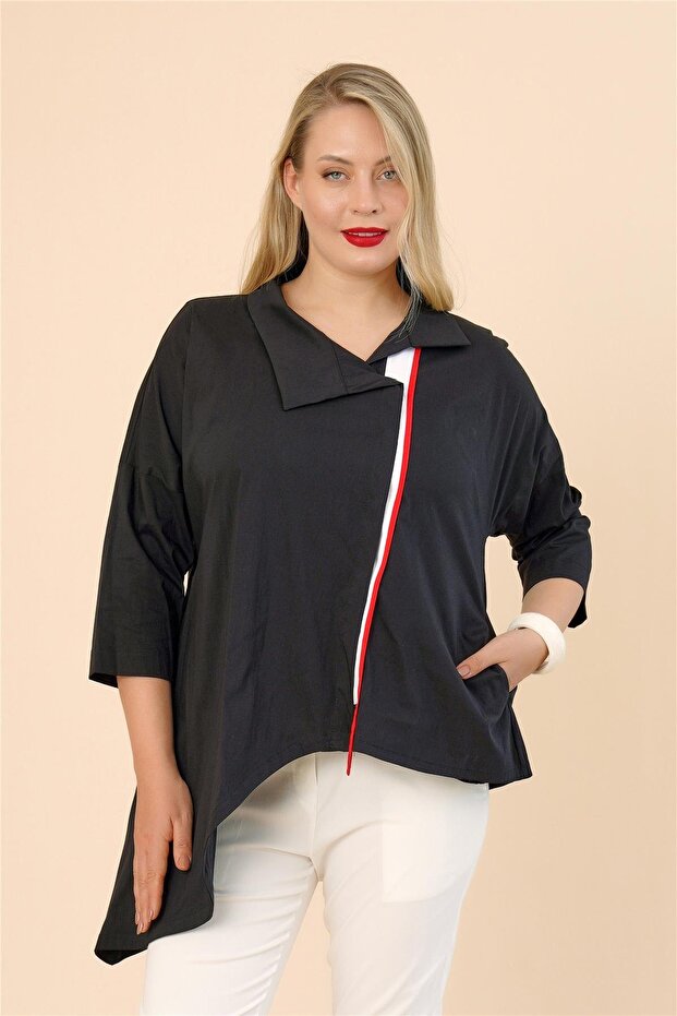 25114 GÖMLEK SIYAH - 1