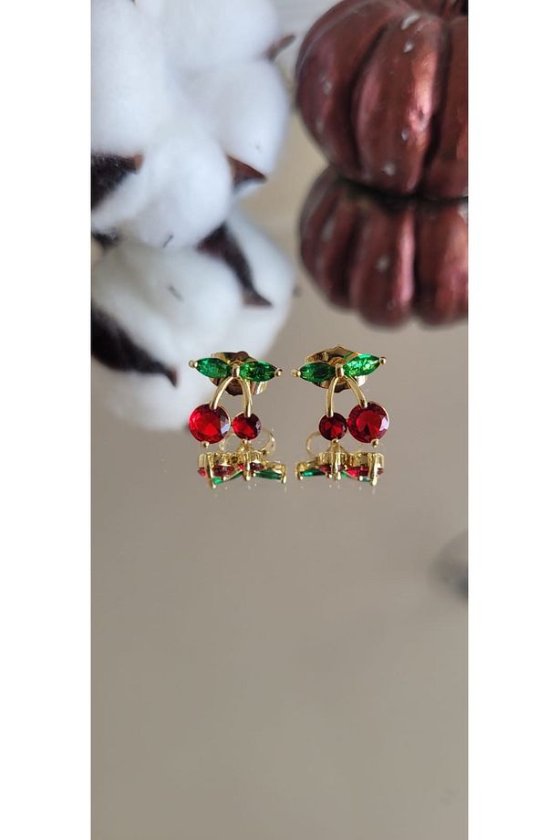 XUPİNG 14K MİNİ CHERRY KÜPE - 4