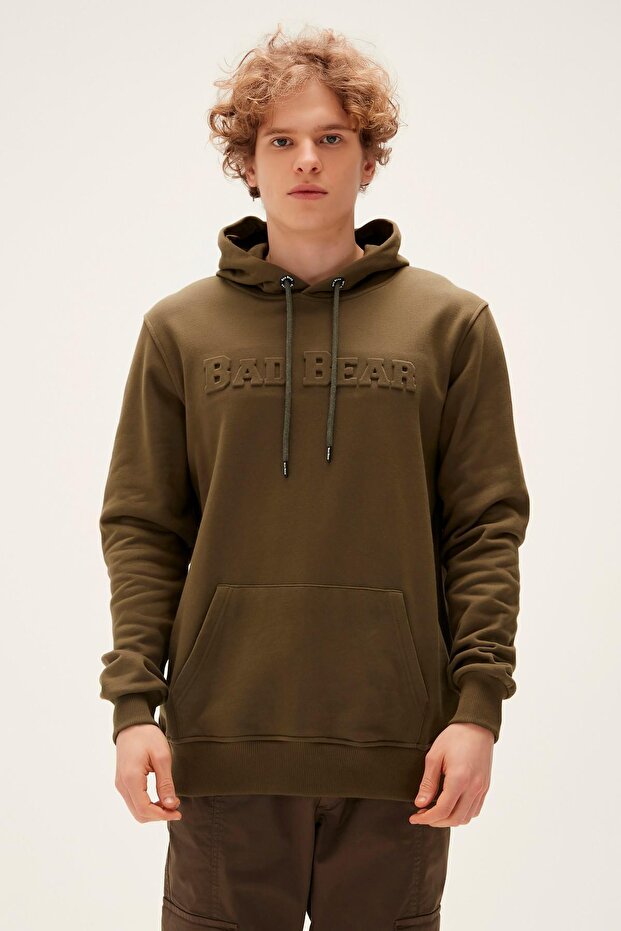 22.02.12.014-C70 Pucker Bear Men's Sweatshirt Khaki