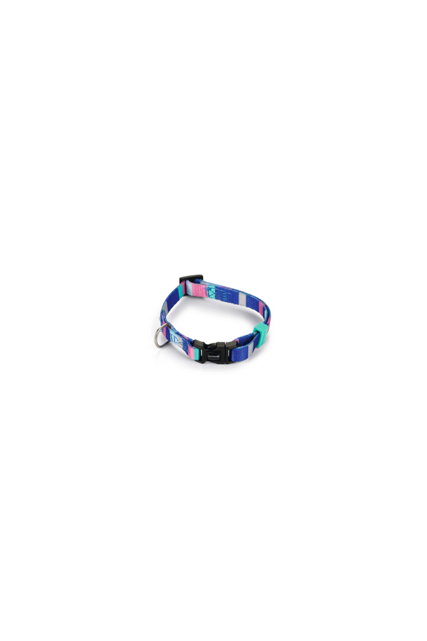 Dog Neck Collar, Colorful Rubber Lines, 20-30cm, 10mm