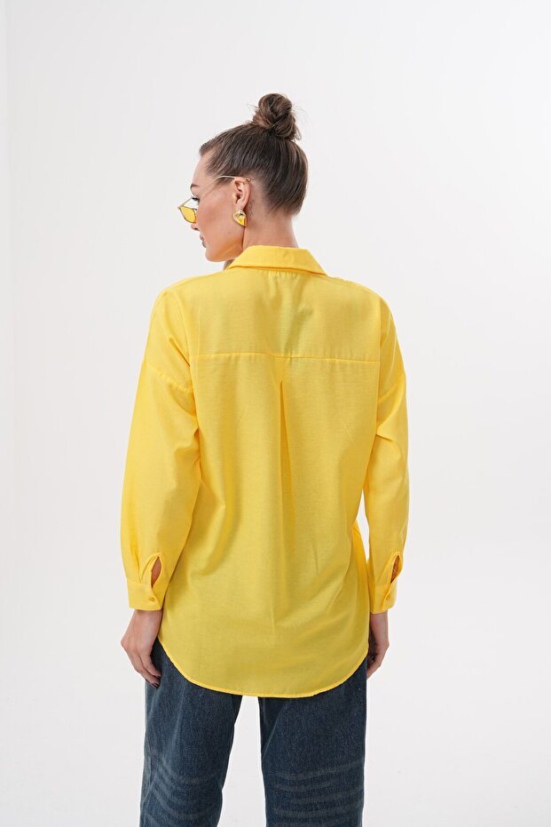 Oversize Basic πουκάμισο - 6