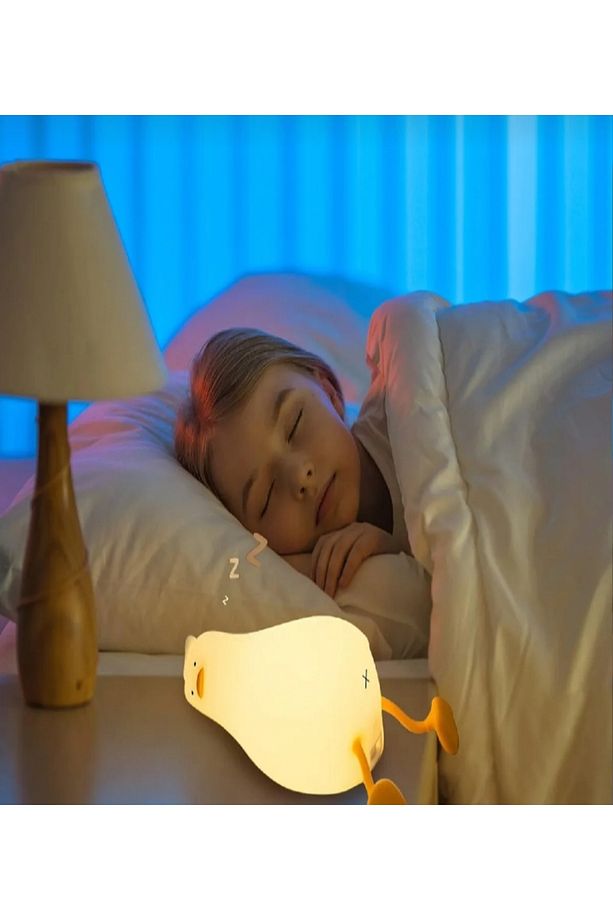 Renk Değiştiren Şarjlı Silikon Gece Lambası, Dokunmatik - 3