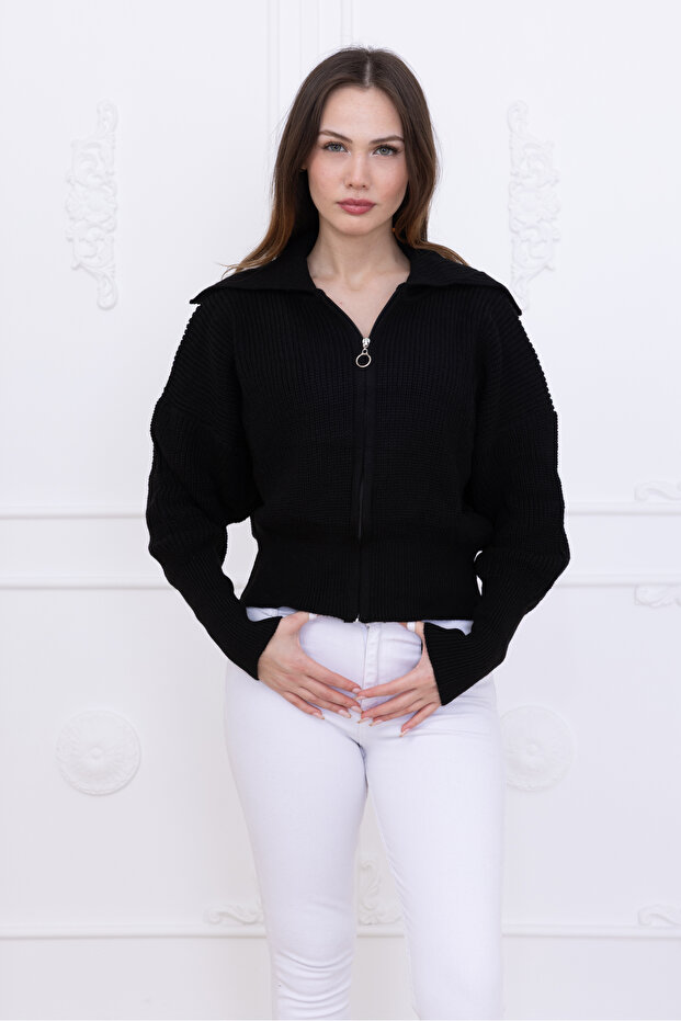 Women's Full Zipper Knit Cardigan