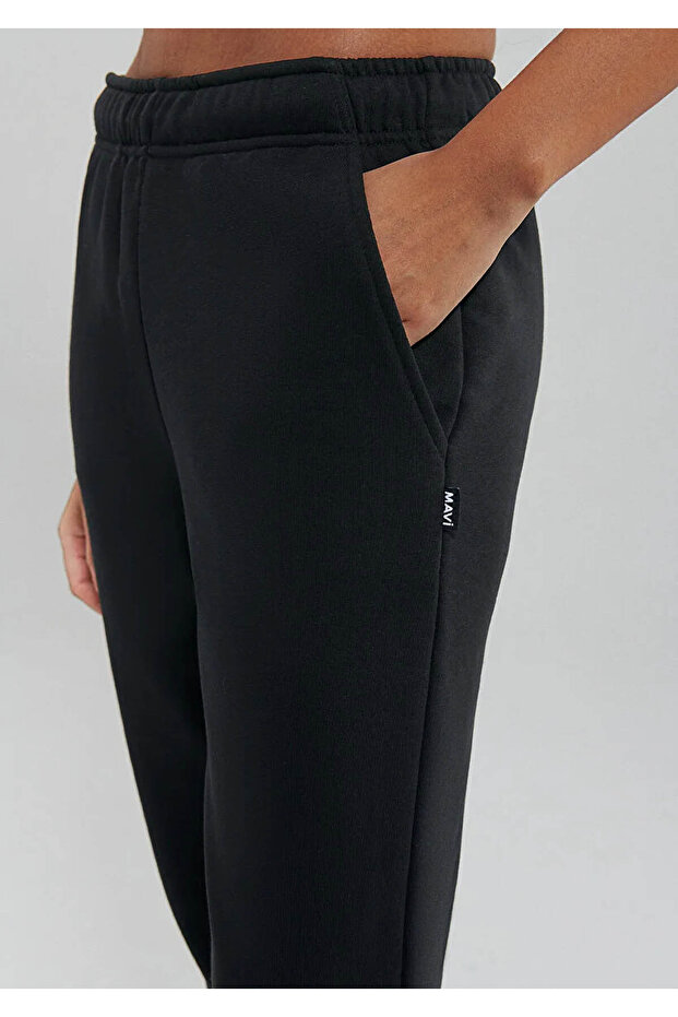 Basic Siyah Kadın Eşofman Altı M1600823-900 - 3