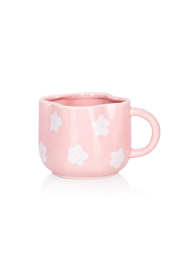 LCW HOME Pembe Çiçek Baskılı Seramik Kupa 300 Ml - 4