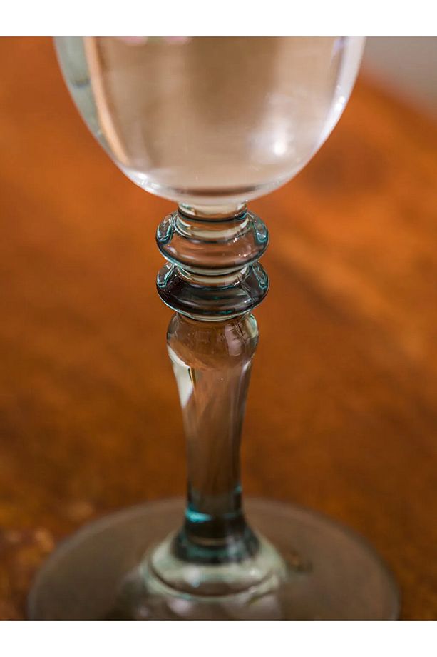 Karişik Çiçek Baskılı Cam Ayaklı Su Bardağı 2'li 270 ml - 4