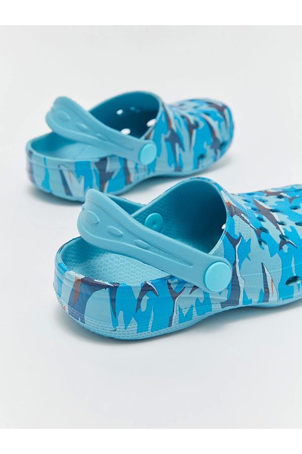 LCW STEPS Mavi Baskılı Erkek Çocuk Plaj Sandaleti - 5