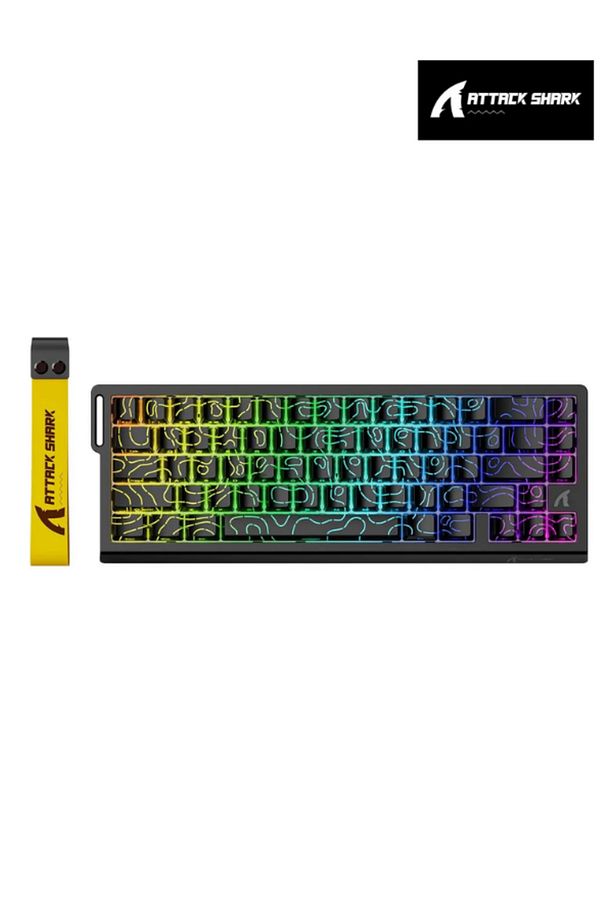 Attack Shark X68HE Rapid Trigger 0.125ms Manyatik Switch RGB App Uygulamalı Gaming Oyuncu Klavye - 2