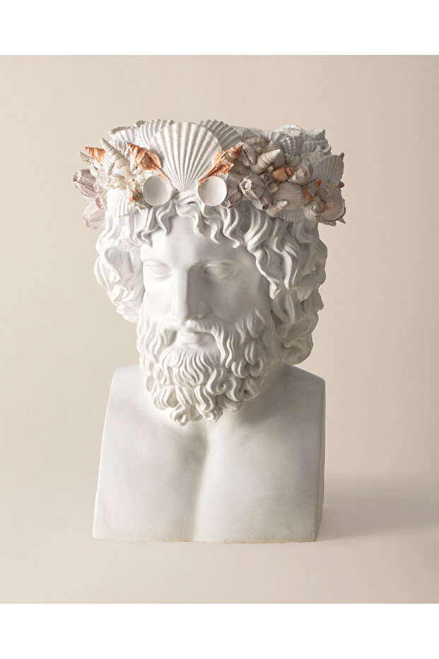 Posseidon Büst - Beyaz - 1