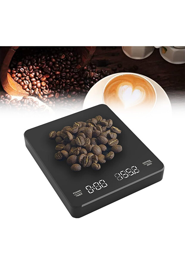 Coffee Scale, LED Display, Rechargeable, Three Measurement Units, Suitable for Precise Measurement - 1