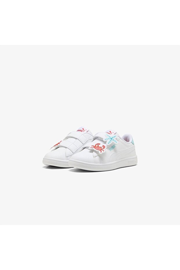 شارات Smash 3.0 V PS PUMA باللون الأبيض