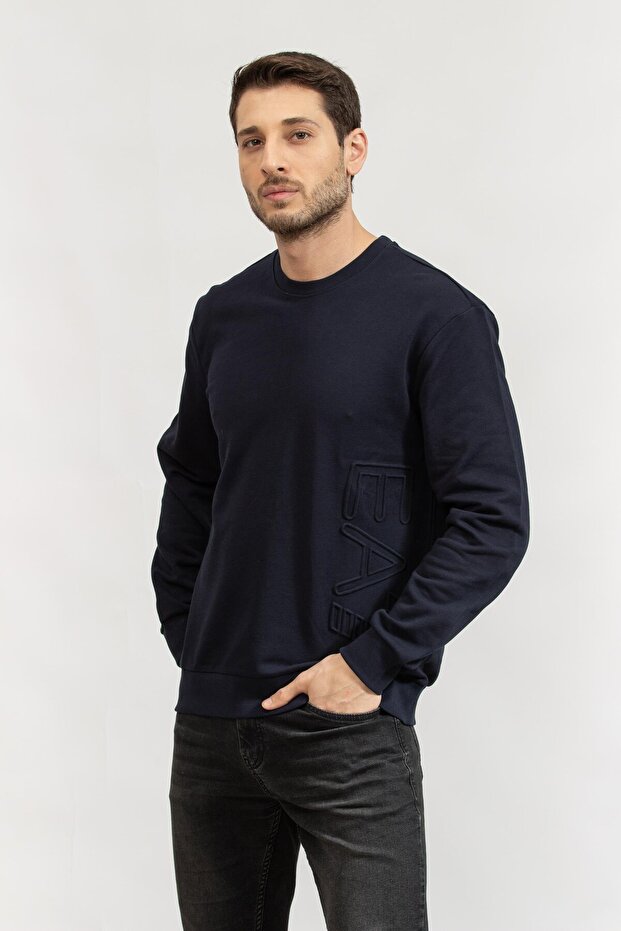 Erkek Bisiklet Yaka Sweatshirt - 3