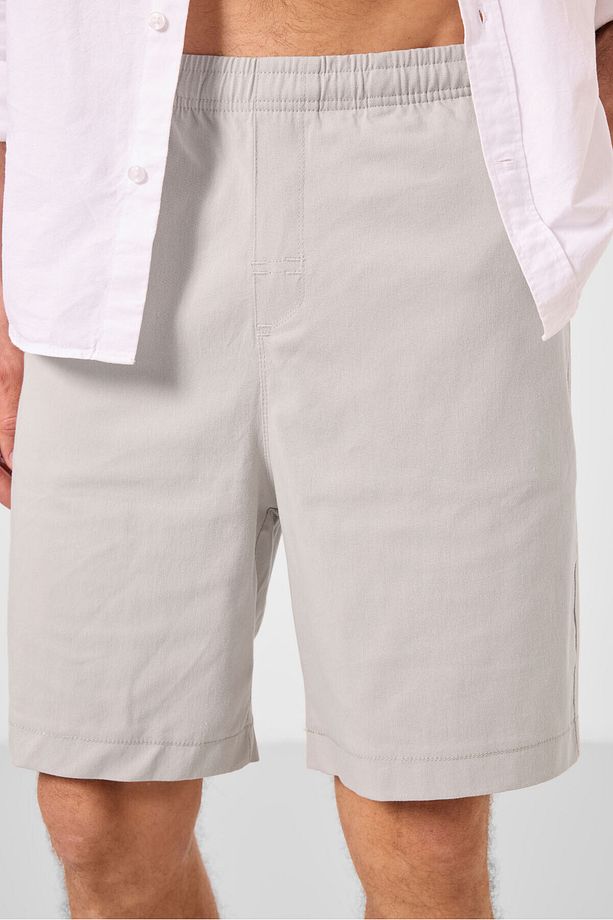 Taş Standart Fit Dokuma Hafif Esnek Chino Erkek Şort - 81293 - 3