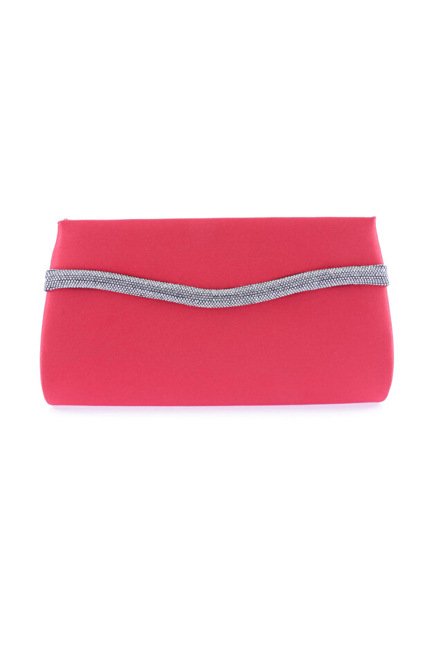 498-22y Red Stoned Women's Evening Dress Portfolio Bag