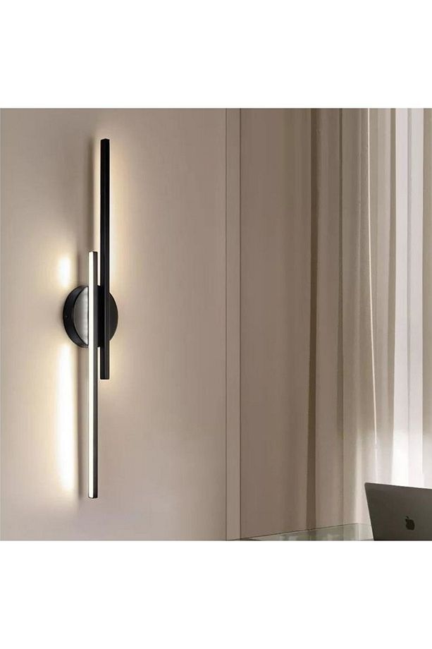 Ada Modern Siyah Dekoratif Günışığı Ledli Aplik - 2