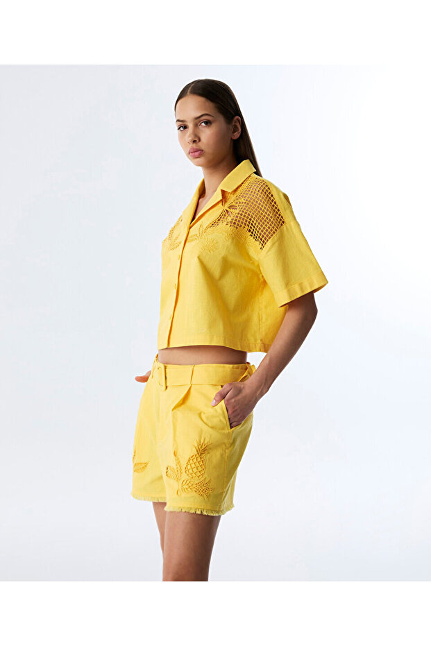 NAKIŞLI OVERSIZE GÖMLEK - 2