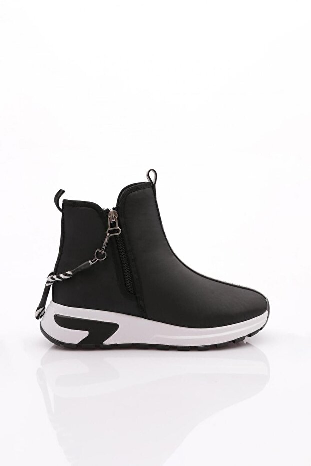 Kadın Kalın Taban Fermuar Detaylı Bot - 2