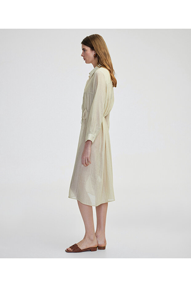 Belden bağlamalı tunik - 5