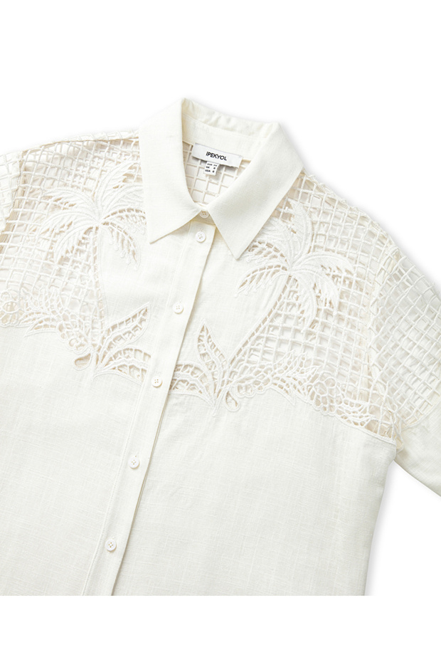 Nakışlı gömlek ceket - 4