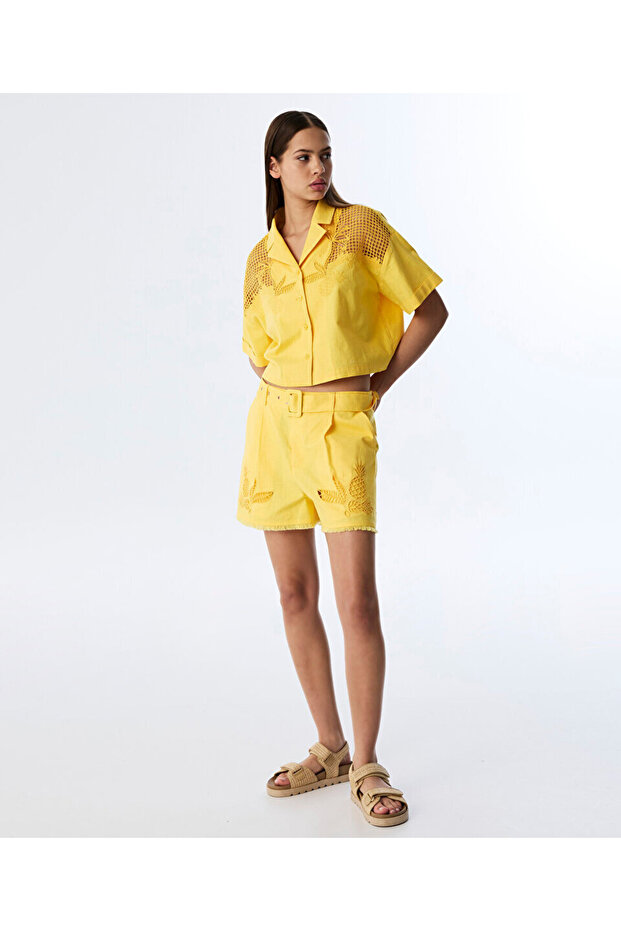 NAKIŞLI OVERSIZE GÖMLEK - 5