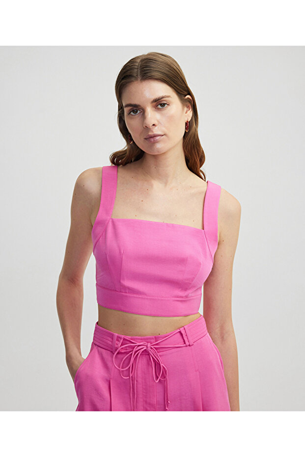 Sırt dekolteli bluz - 1